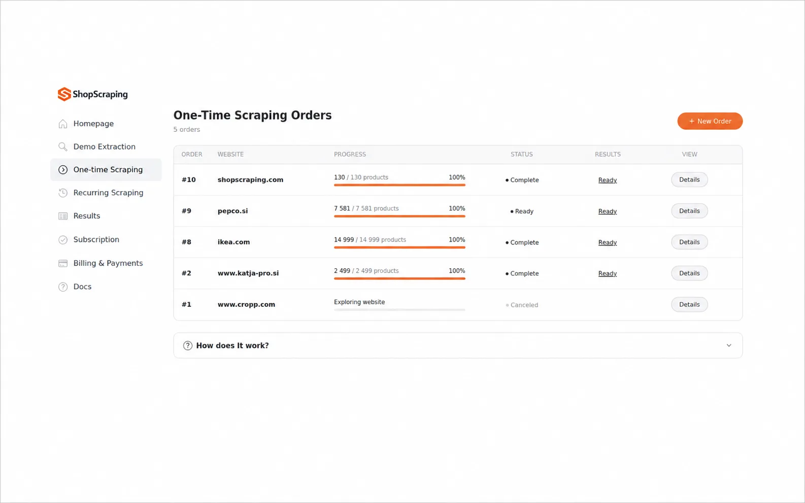 ShopScraping screenshot 1