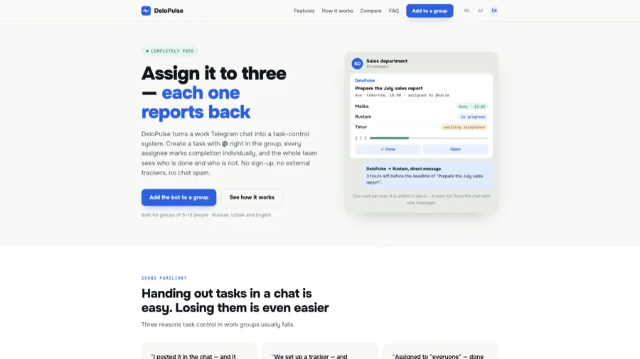 DeloPulse screenshot 1