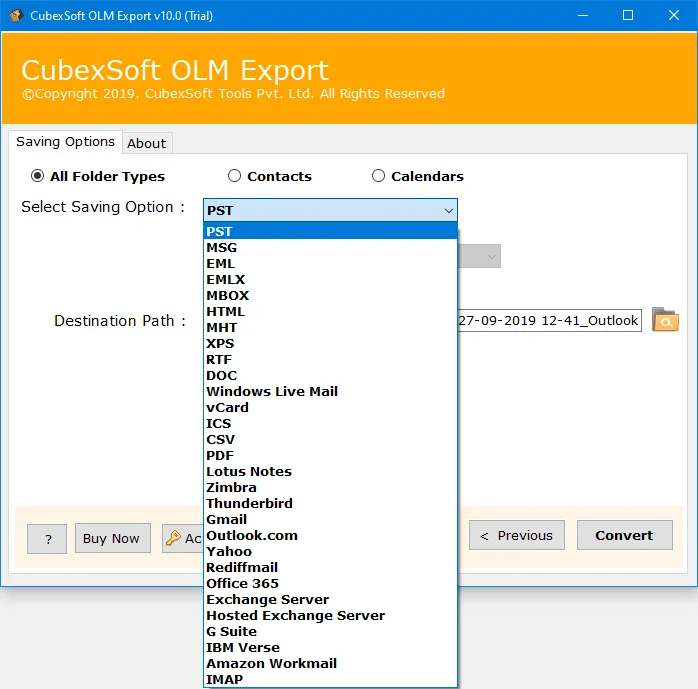 CubexSoft OLM Converter Tool screenshot 1