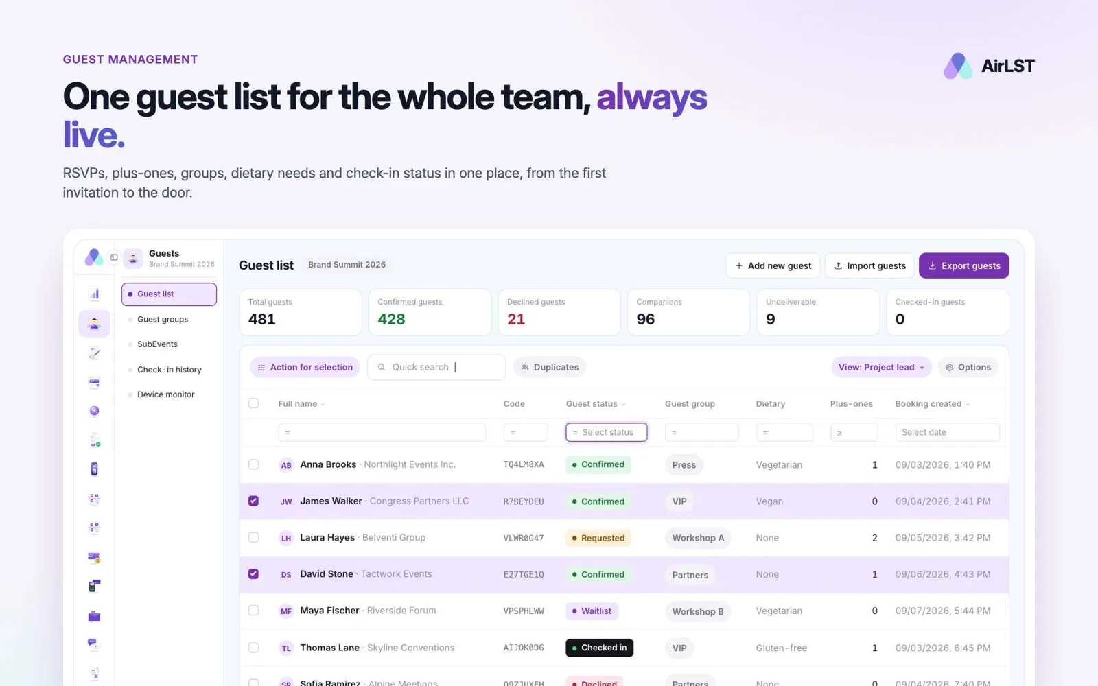 AirLST screenshot 1