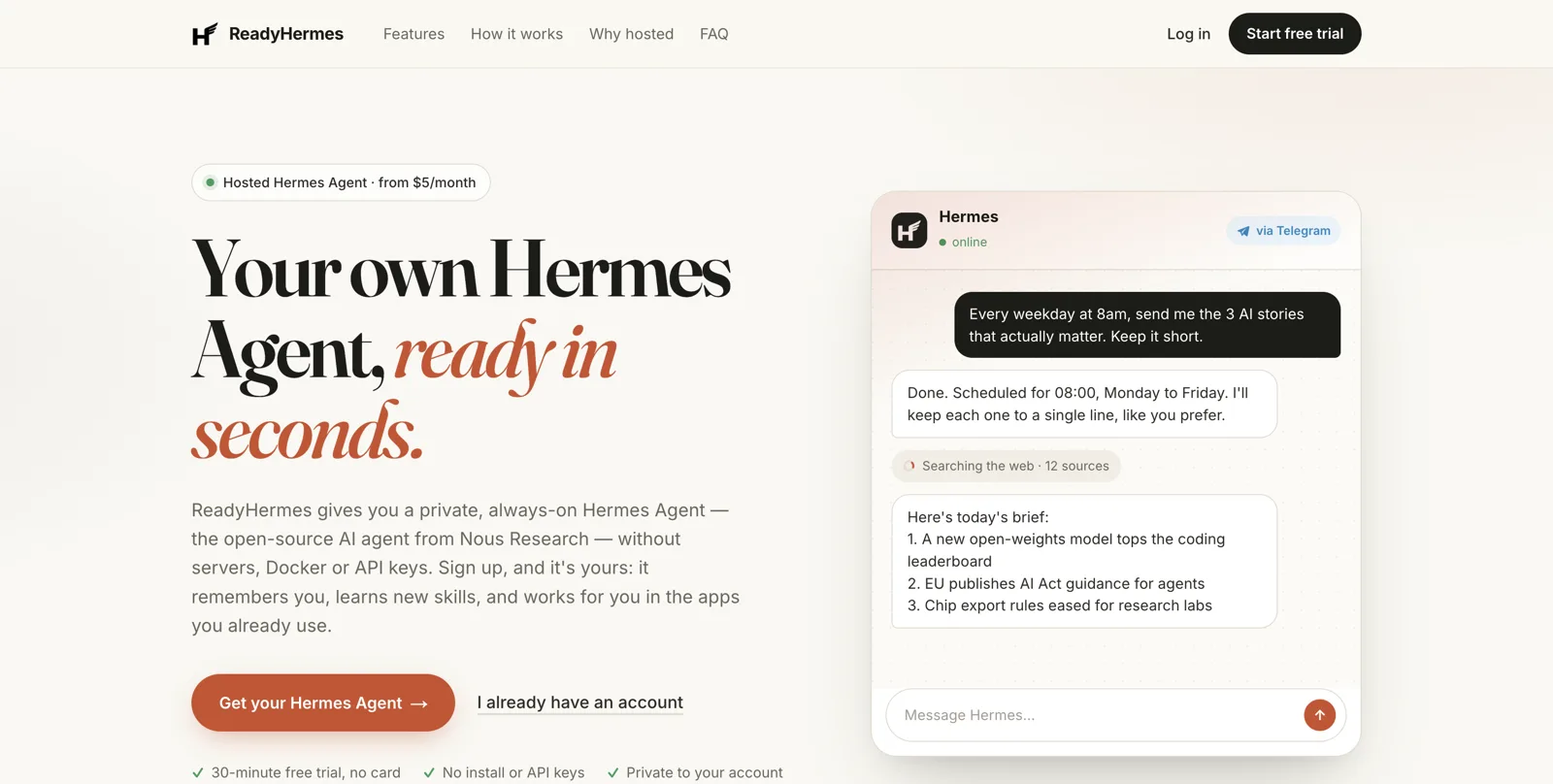 ReadyHermes screenshot 1