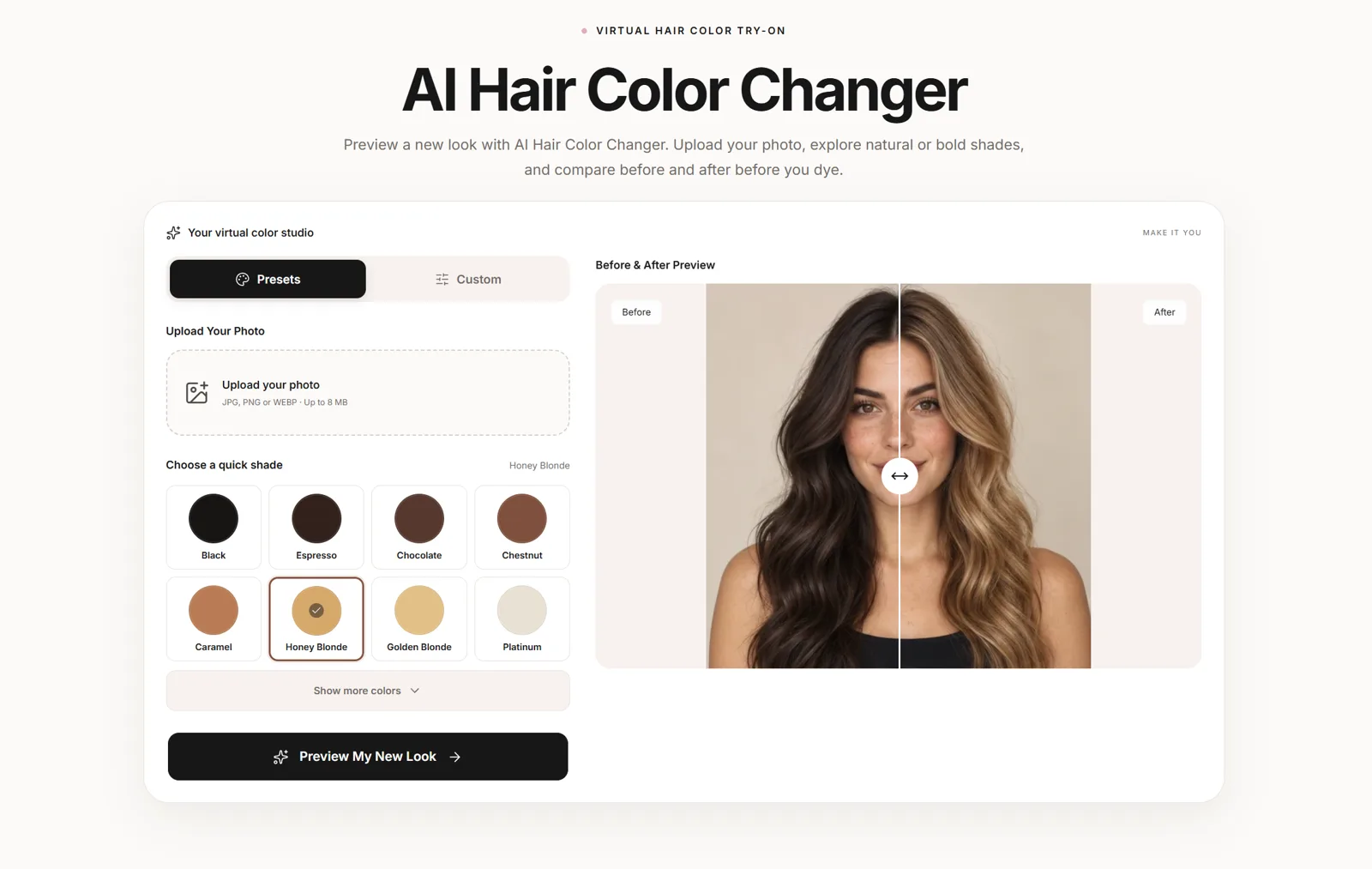 AI Hair Color Changer screenshot 1