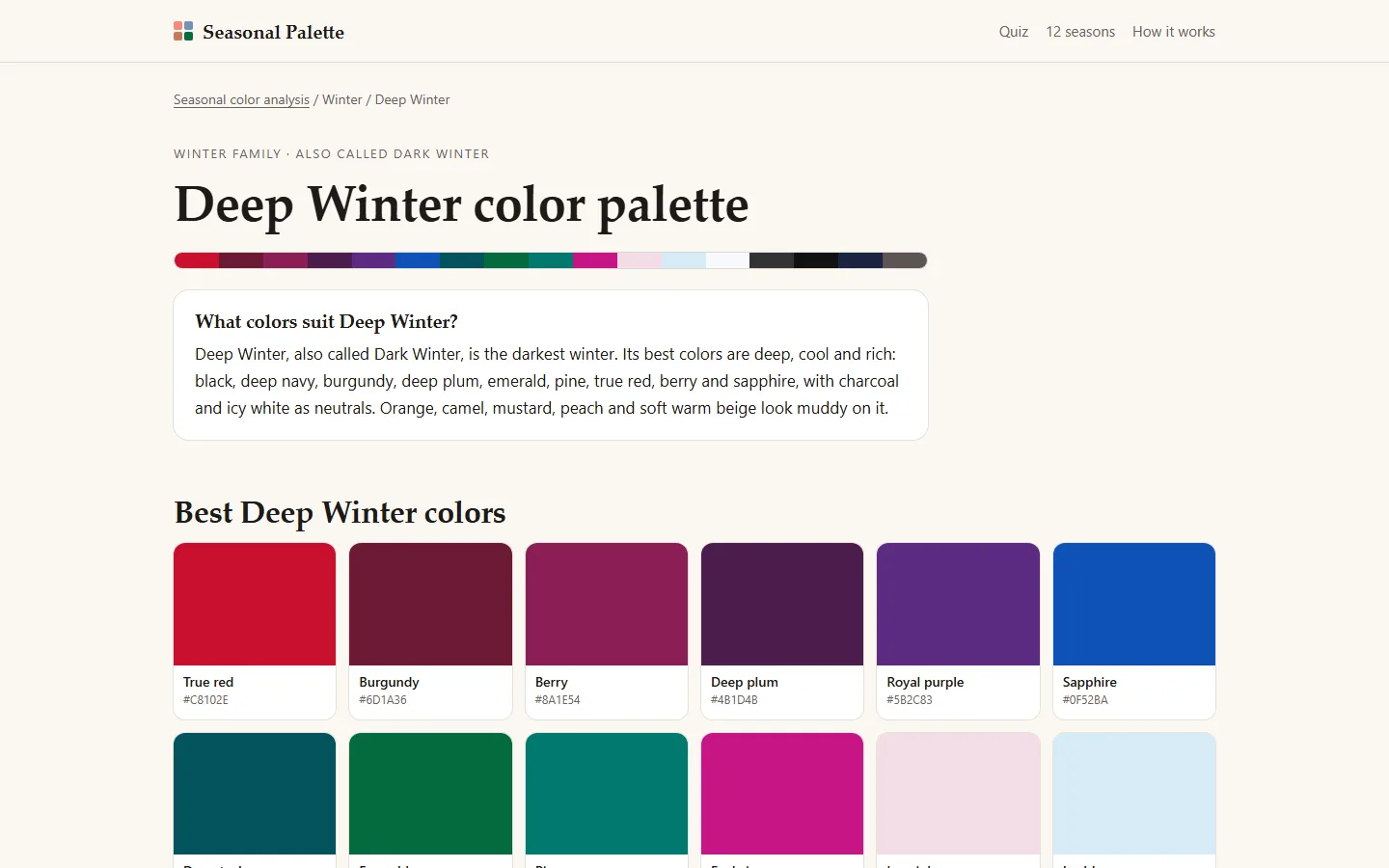 Seasonal Palette screenshot 3