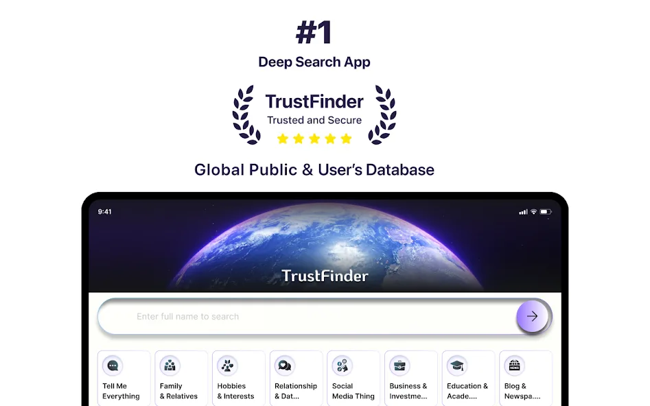 TrustFinder: Deep Search AI screenshot 2