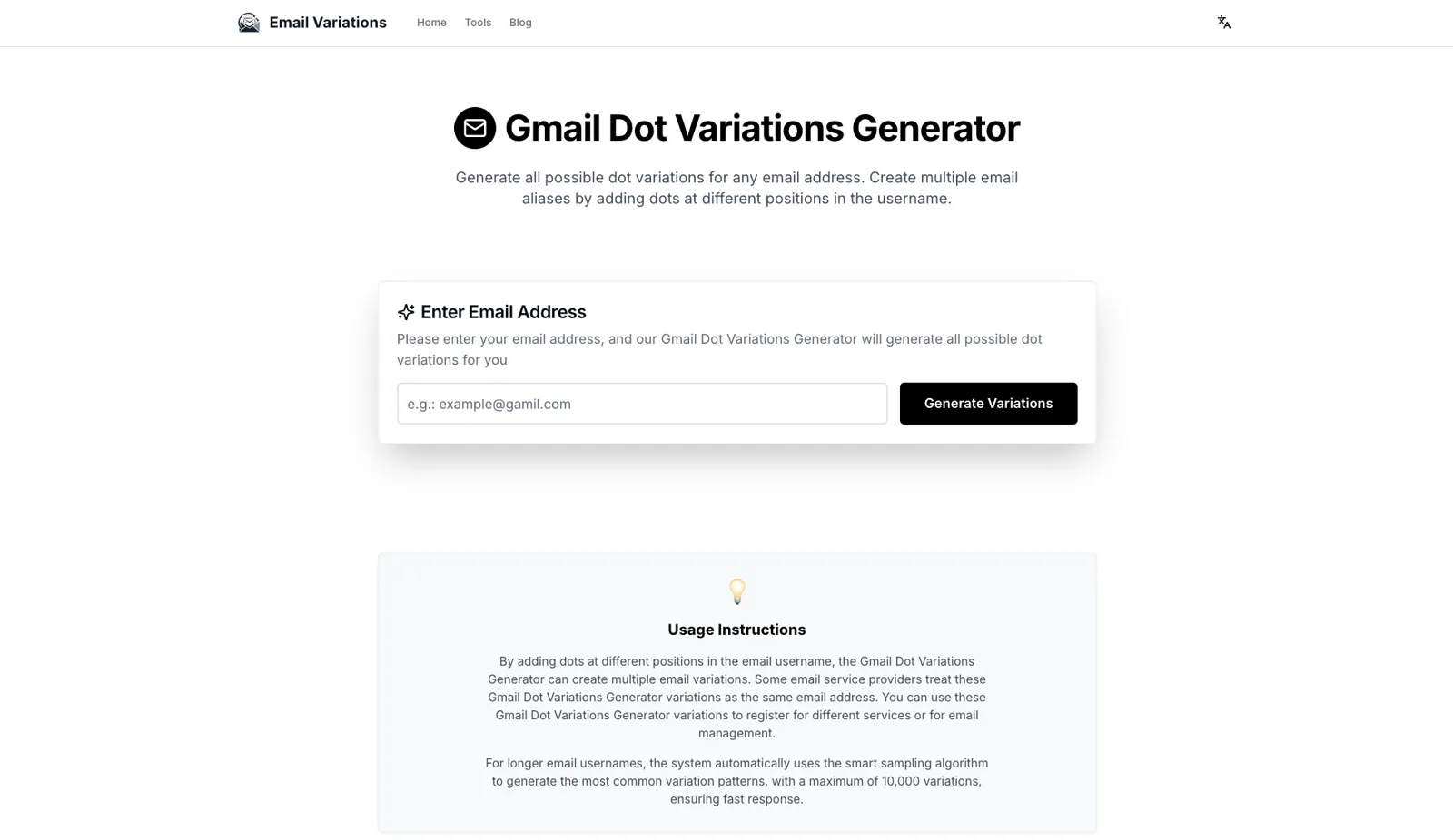 Email Variations screenshot 1