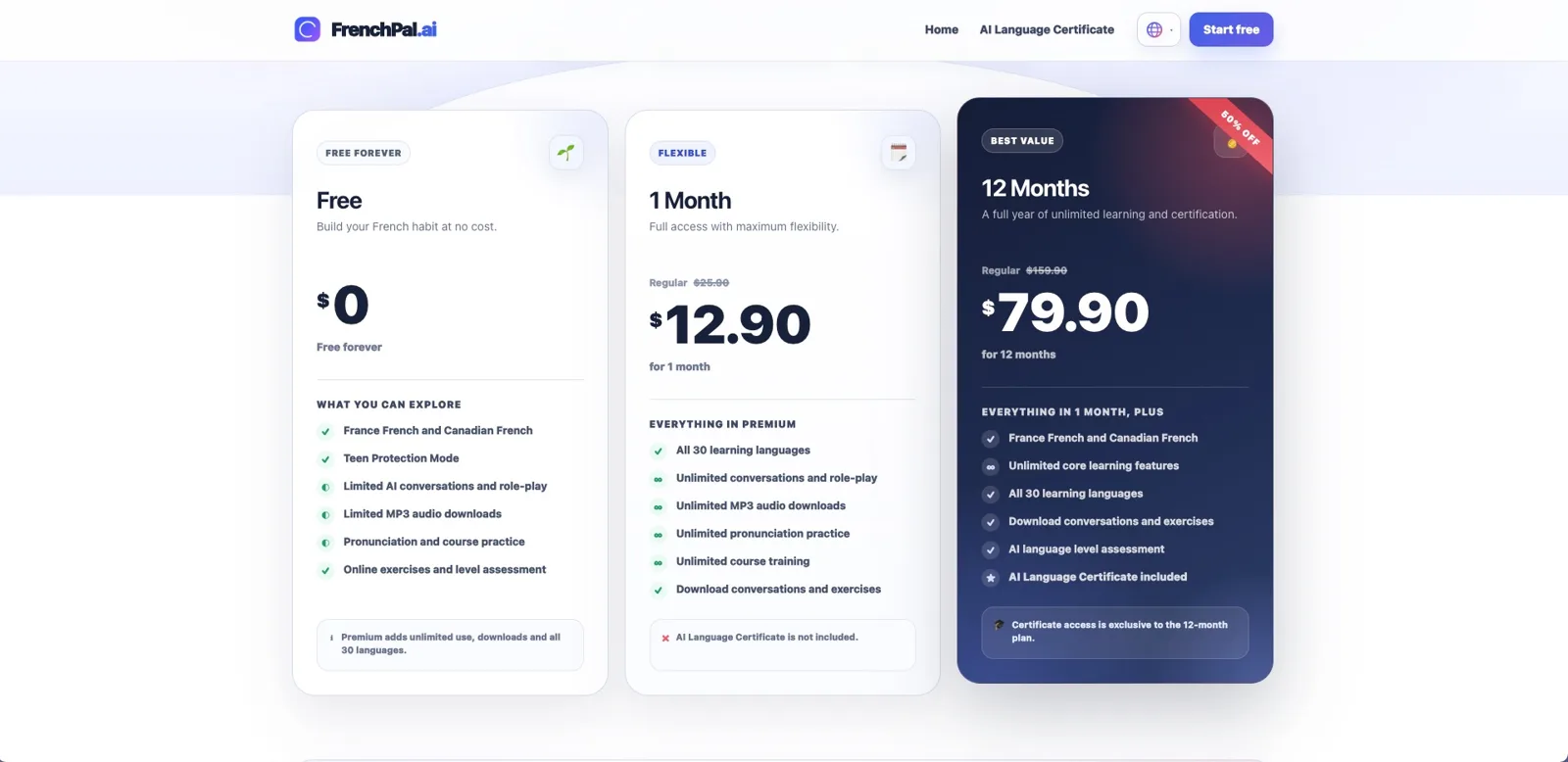 FrenchPal.ai - Your AI Speaking Partner screenshot 2