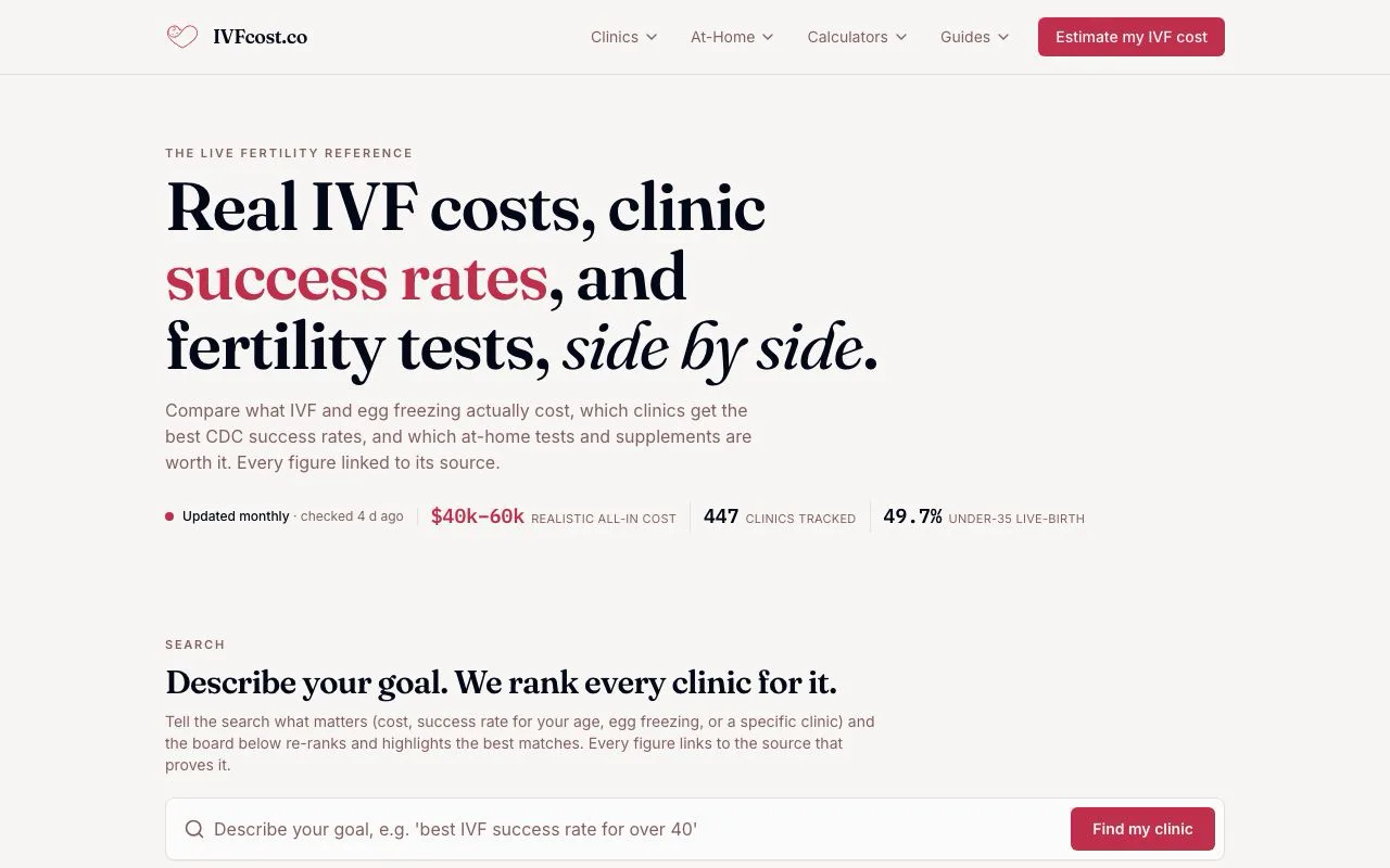 IVFcost.co screenshot 1