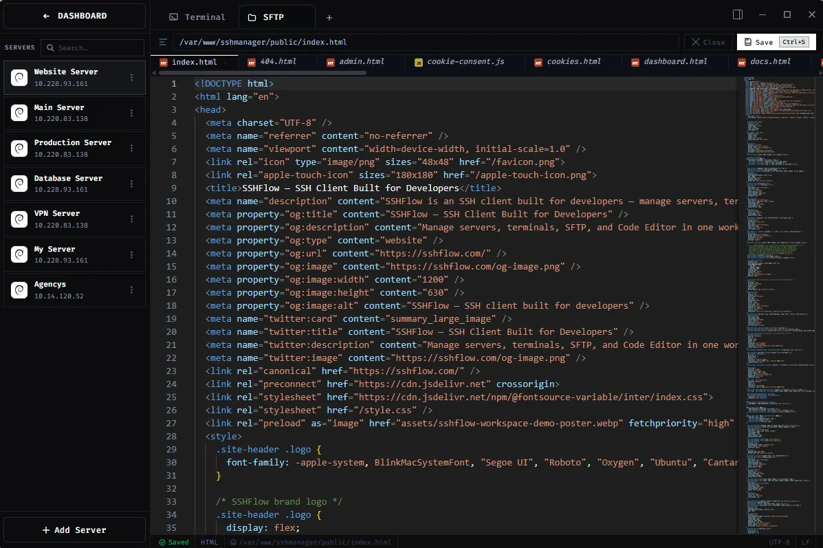 SSHFlow screenshot 3