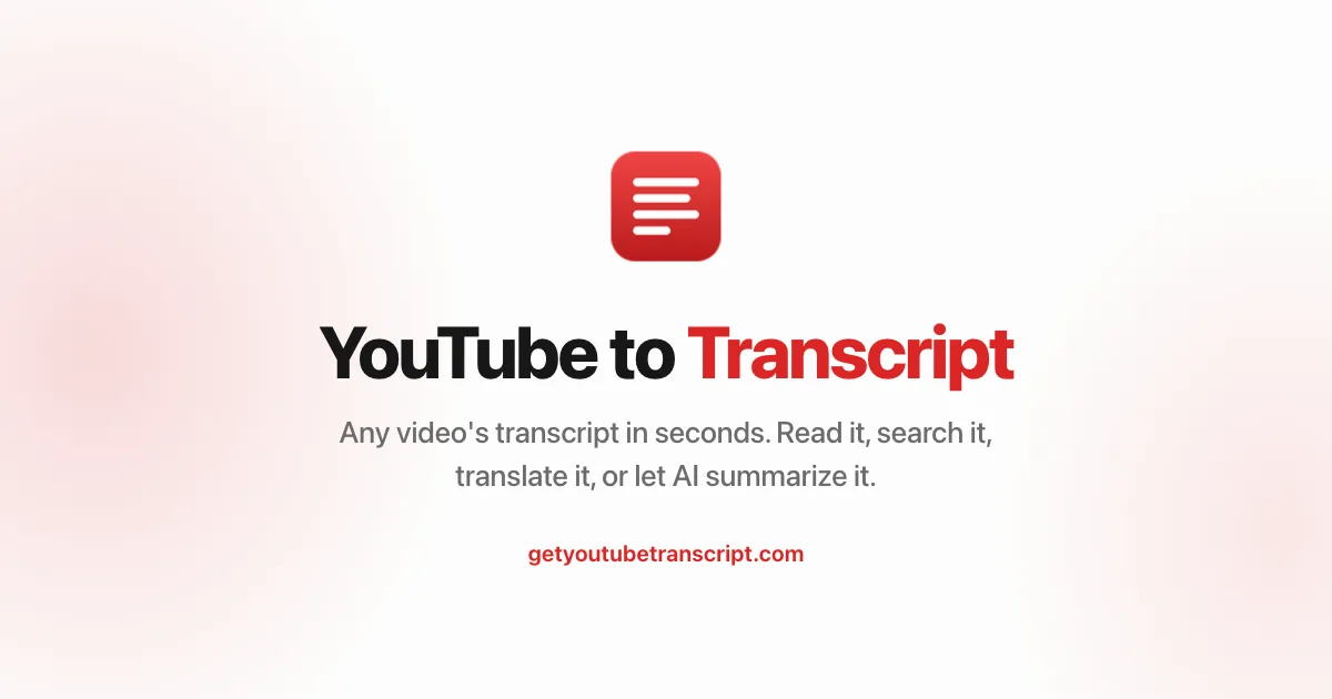 GetYouTubeTranscript screenshot 1
