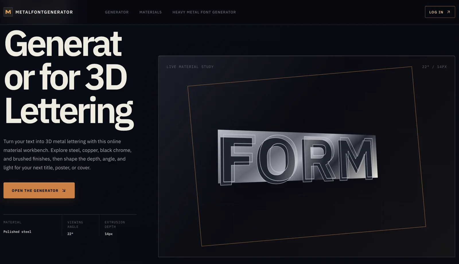 metalfontgenerator screenshot 1