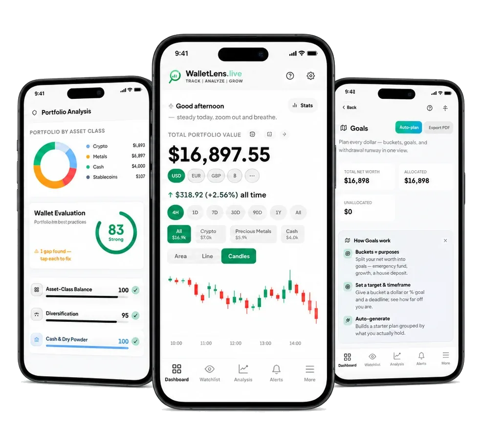 WalletLens - Net Worth Tracker screenshot 1