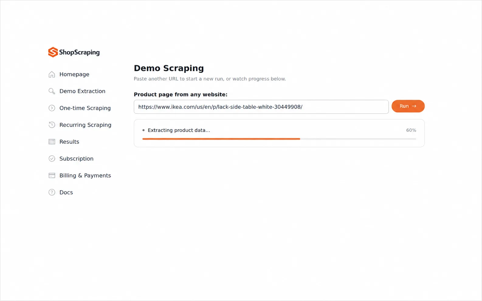 ShopScraping screenshot 2
