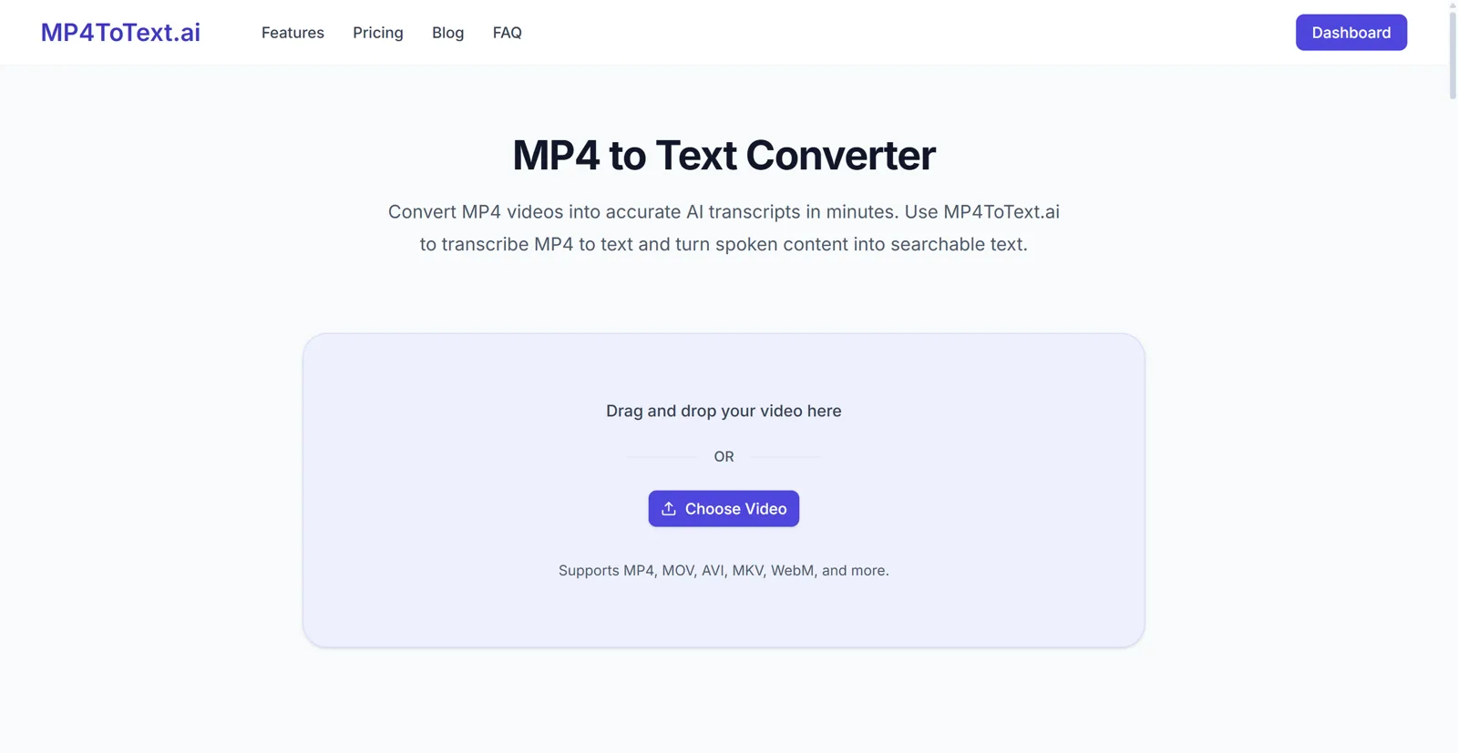 MP4ToText screenshot 1