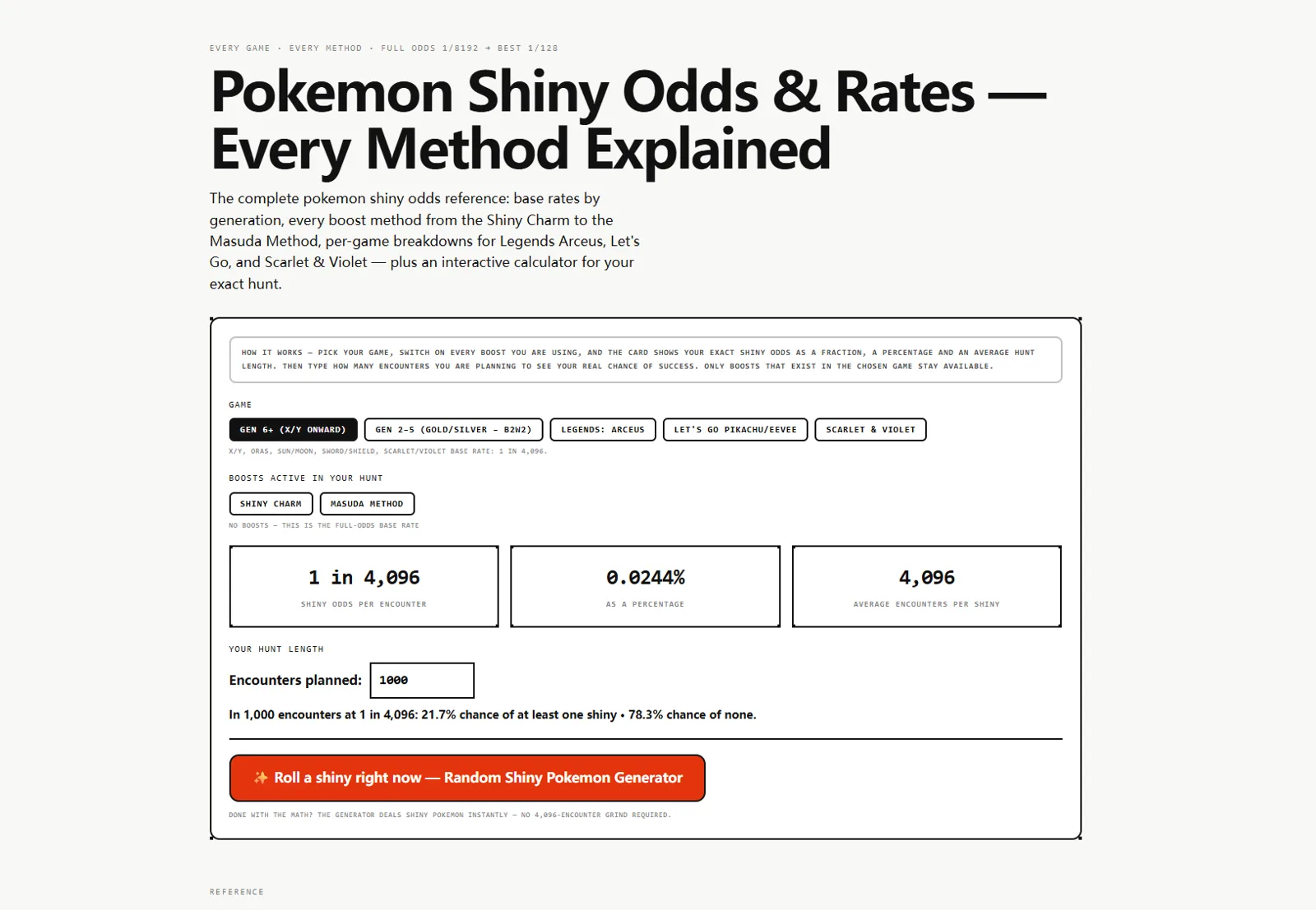 Random Pokemon Generator screenshot 1