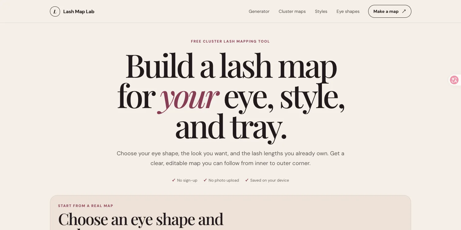Lash Map Lab screenshot 1