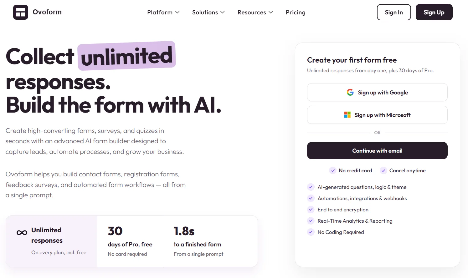 Ovoform screenshot 1