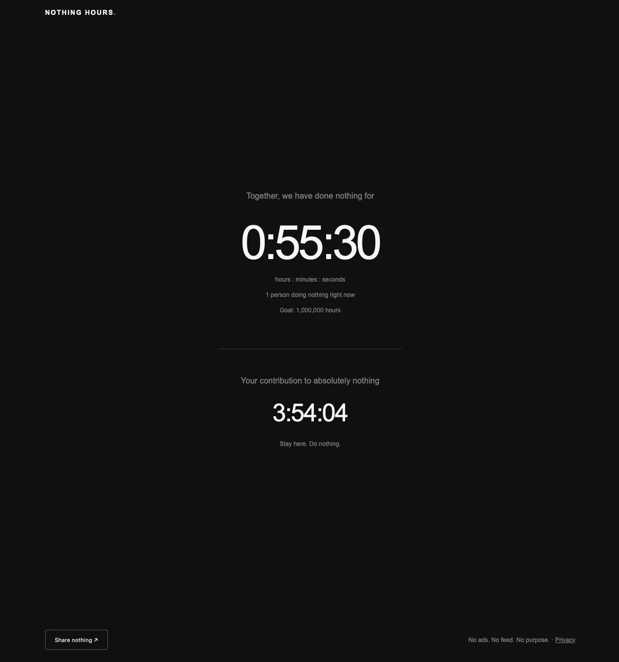 Nothing Hours screenshot 1
