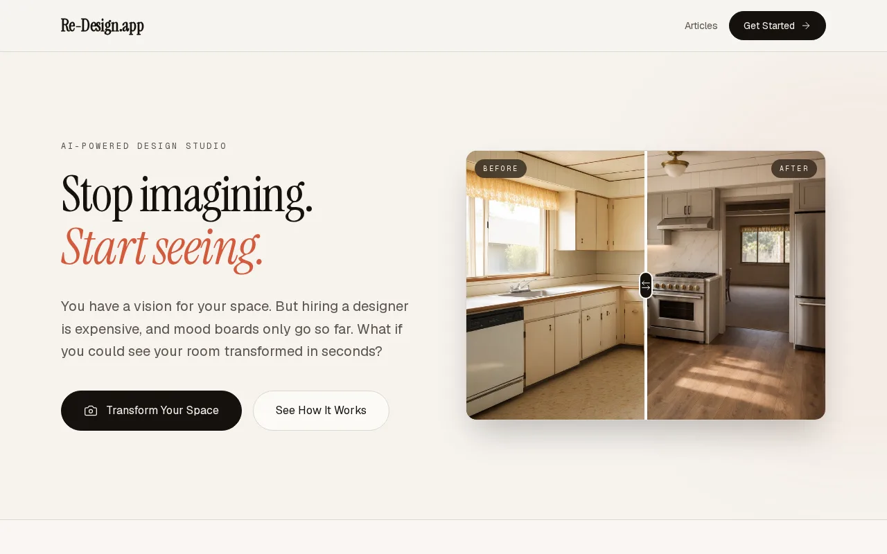 Re-Design screenshot 1