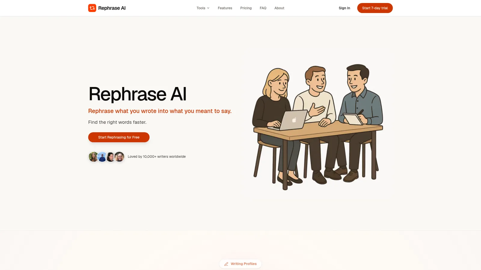 Rephrase AI screenshot 1