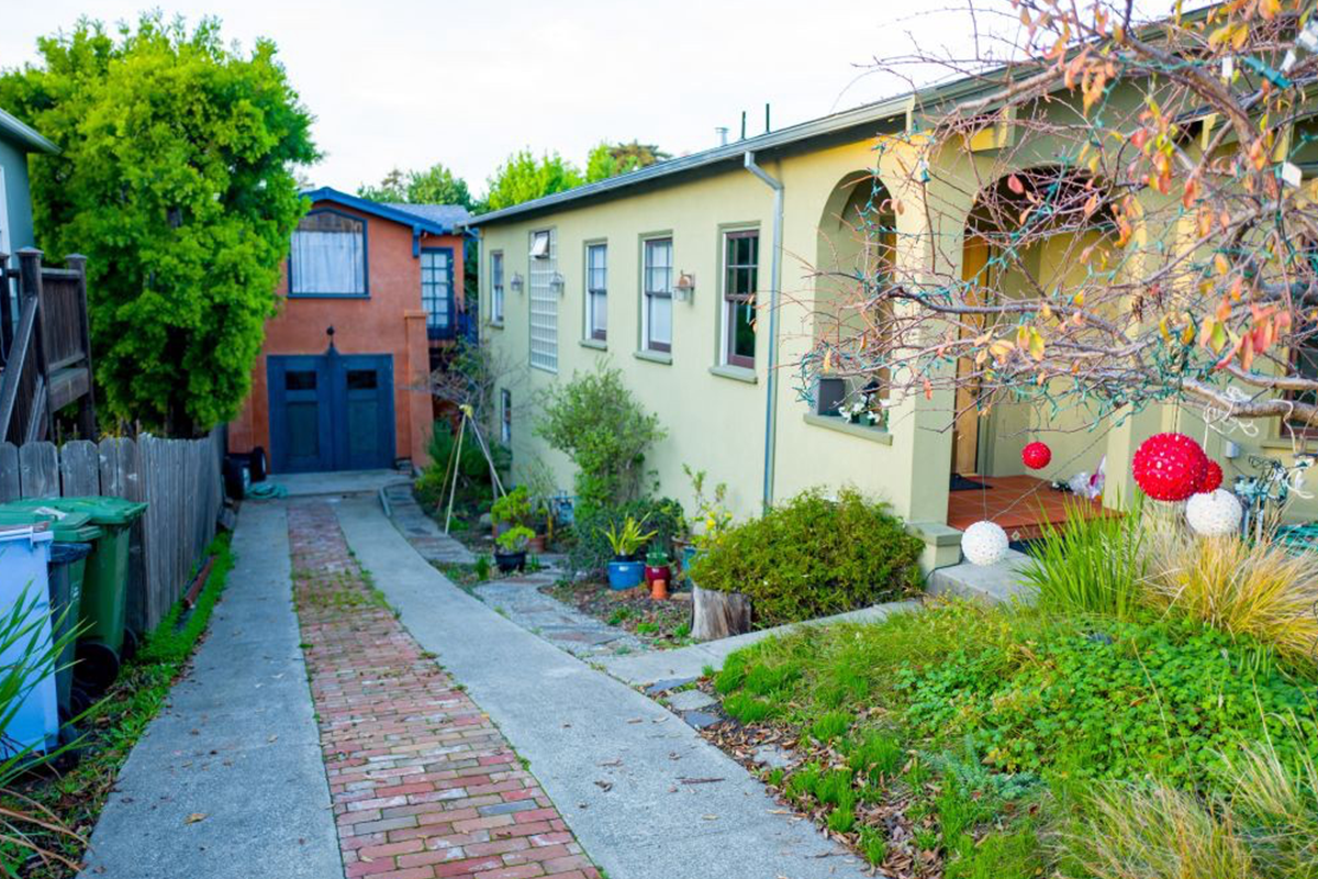 Photograph of a small driveway
