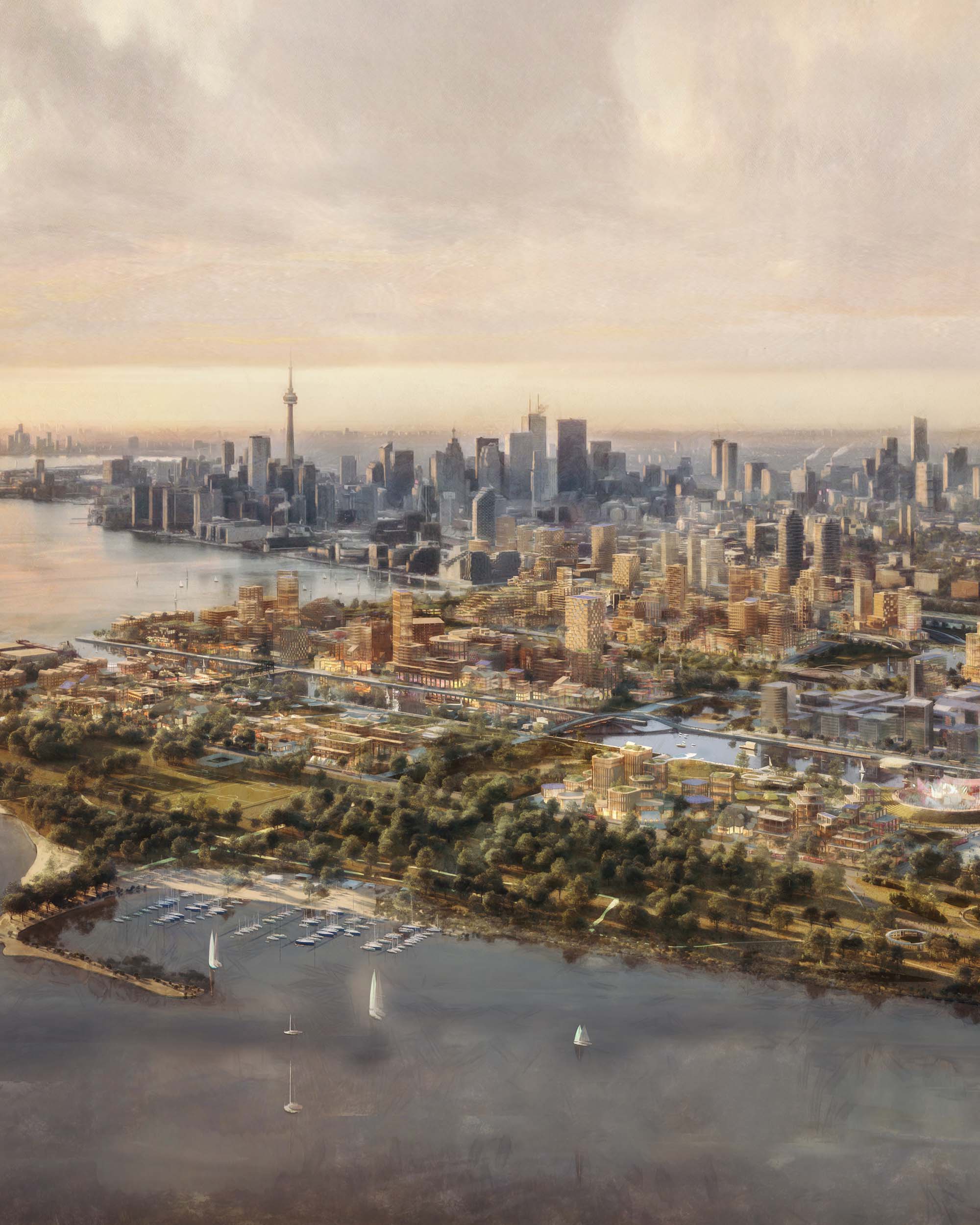 Aerial photo of Toronto
