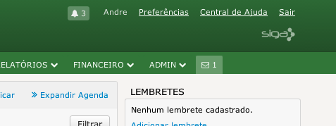 Link de notificações e conversas