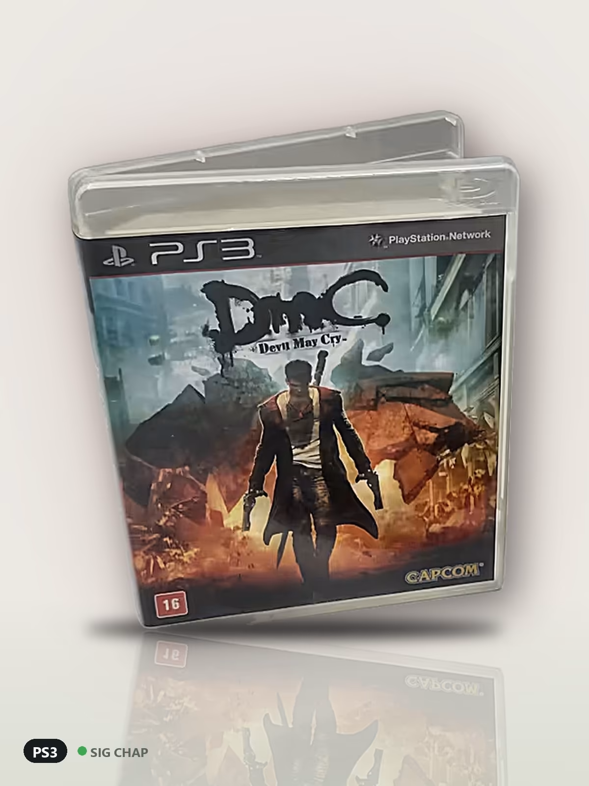 DmC: Devil May Cry - Seminovo Completo, Jogos de PS3, foto real da unidade