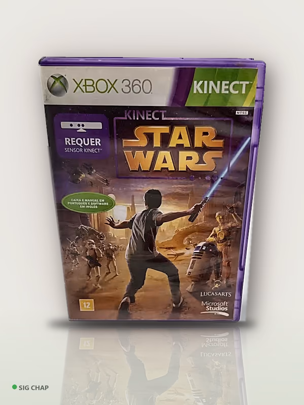 Kinect Star Wars (Kinect) - Seminovo Completo, Jogos de XBOX 360, foto real da unidade