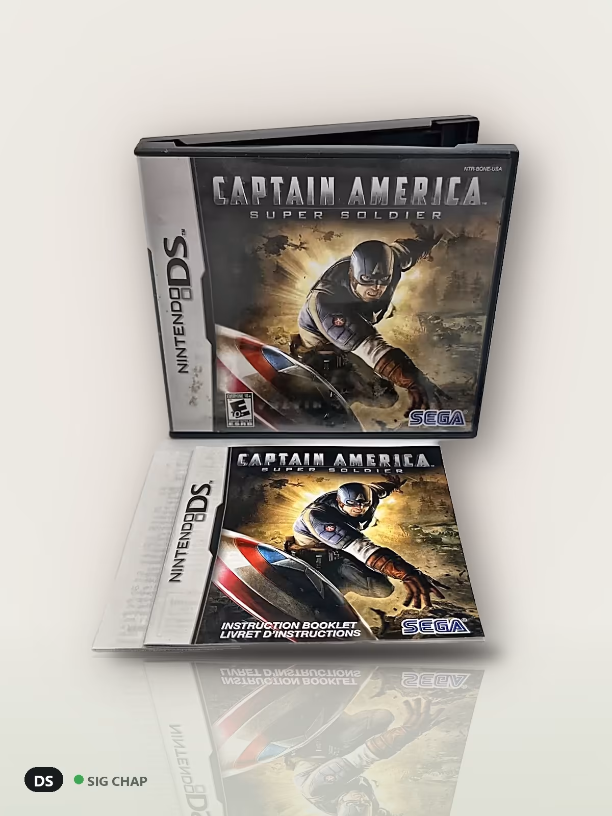 Captain America: Super Soldier - Seminovo Completo, Jogos Nintendo DS, foto real da unidade