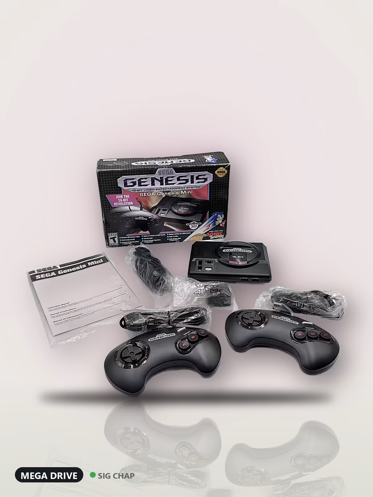 Sega Genesis Mini, MEGA DRIVE, foto real da unidade