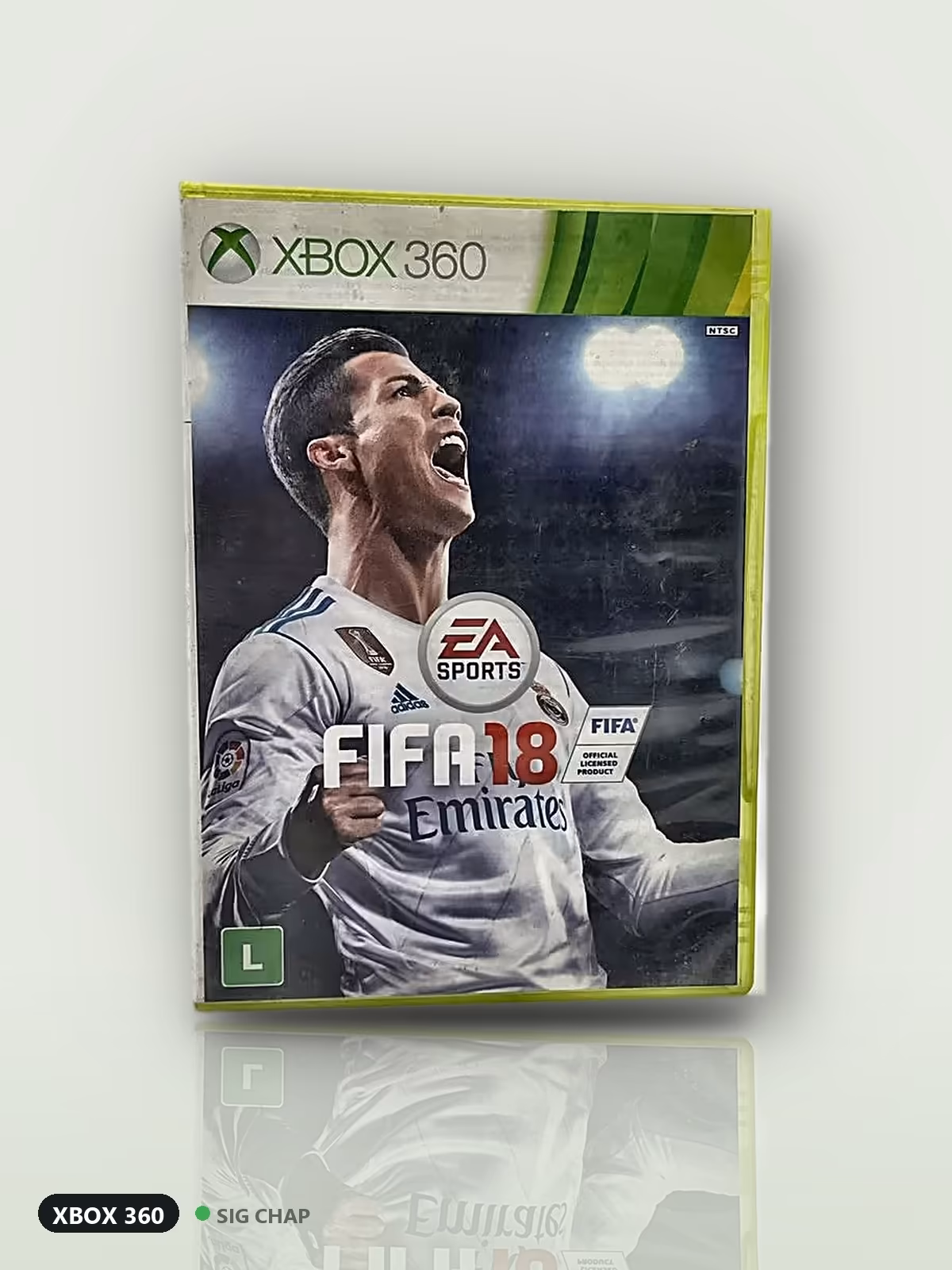 FIFA 18, Jogos de XBOX 360, foto real da unidade