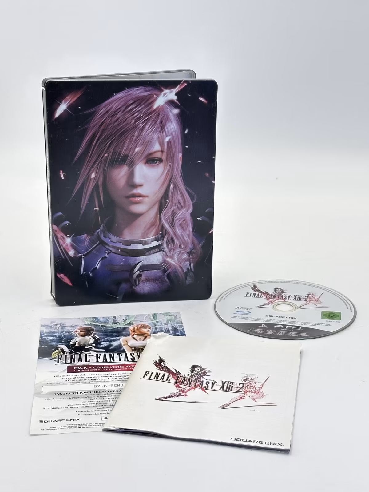 Final Fantasy XIII-2 - Edicao SteelBook - Seminovo Completo, PS3, foto real 2 de 4