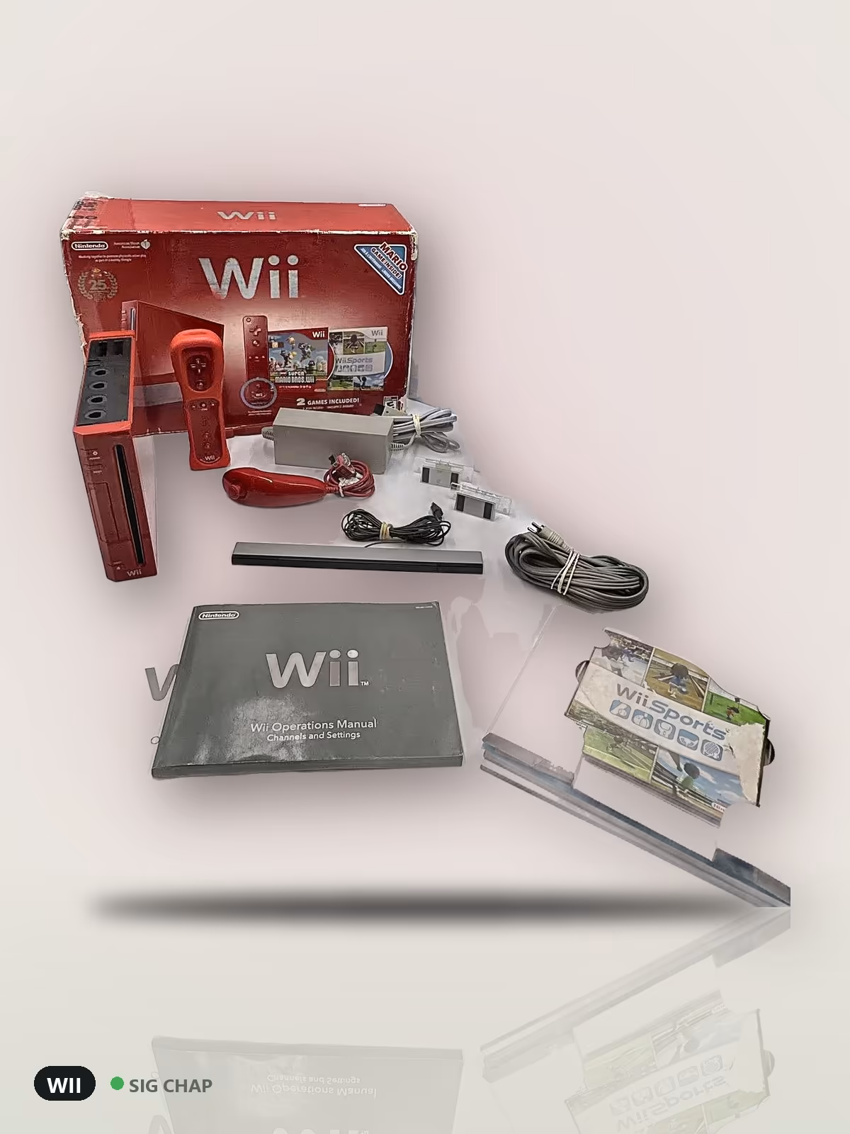 Console Nintendo Wii Vermelho 25º Aniversário Super Mario, Consoles de Mesa, foto real da unidade