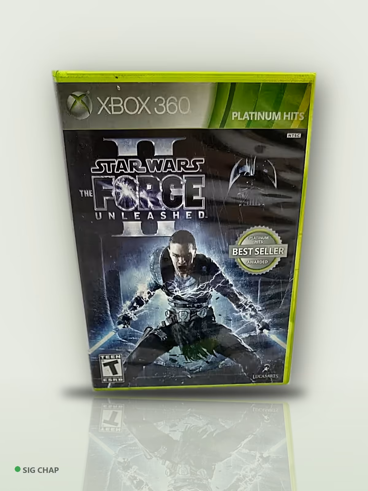 Star Wars: The Force Unleashed II - Seminovo Completo, Jogos de XBOX 360, foto real da unidade