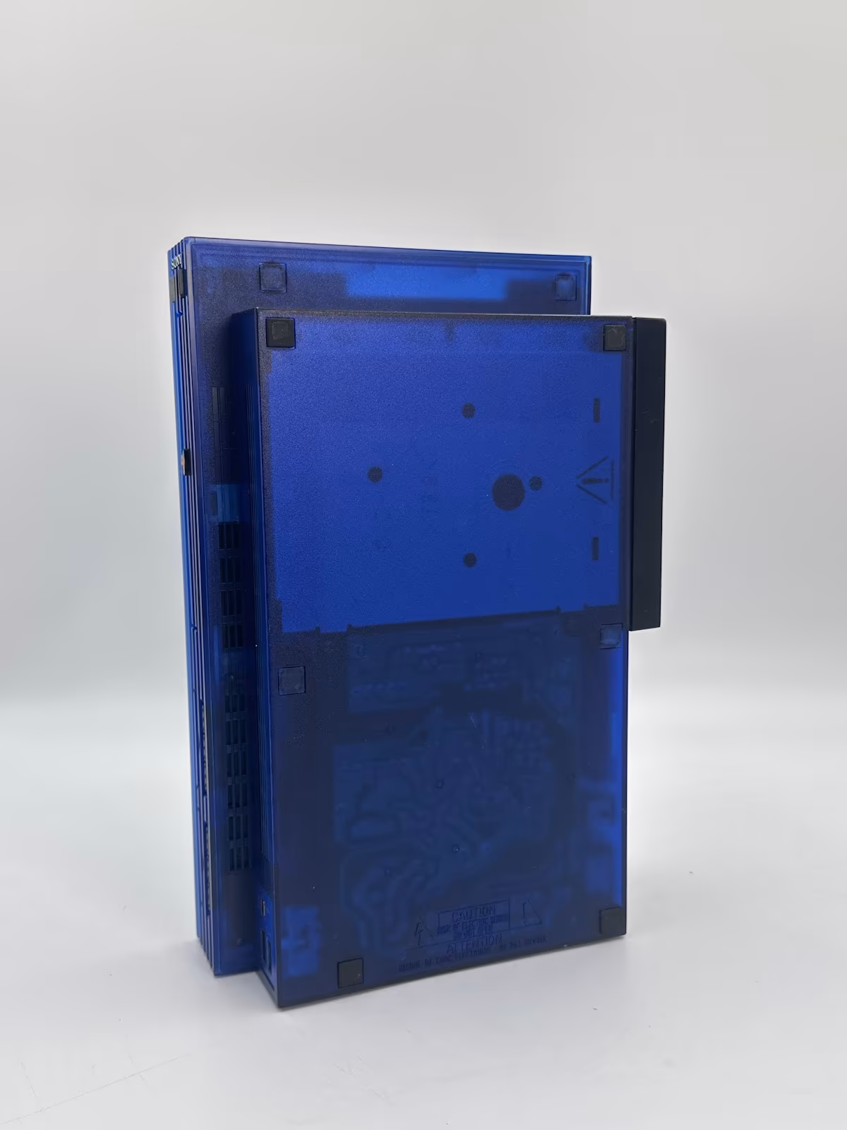 PlayStation 2 Fat Ocean Blue (translúcido), PS2, foto real 5 de 10