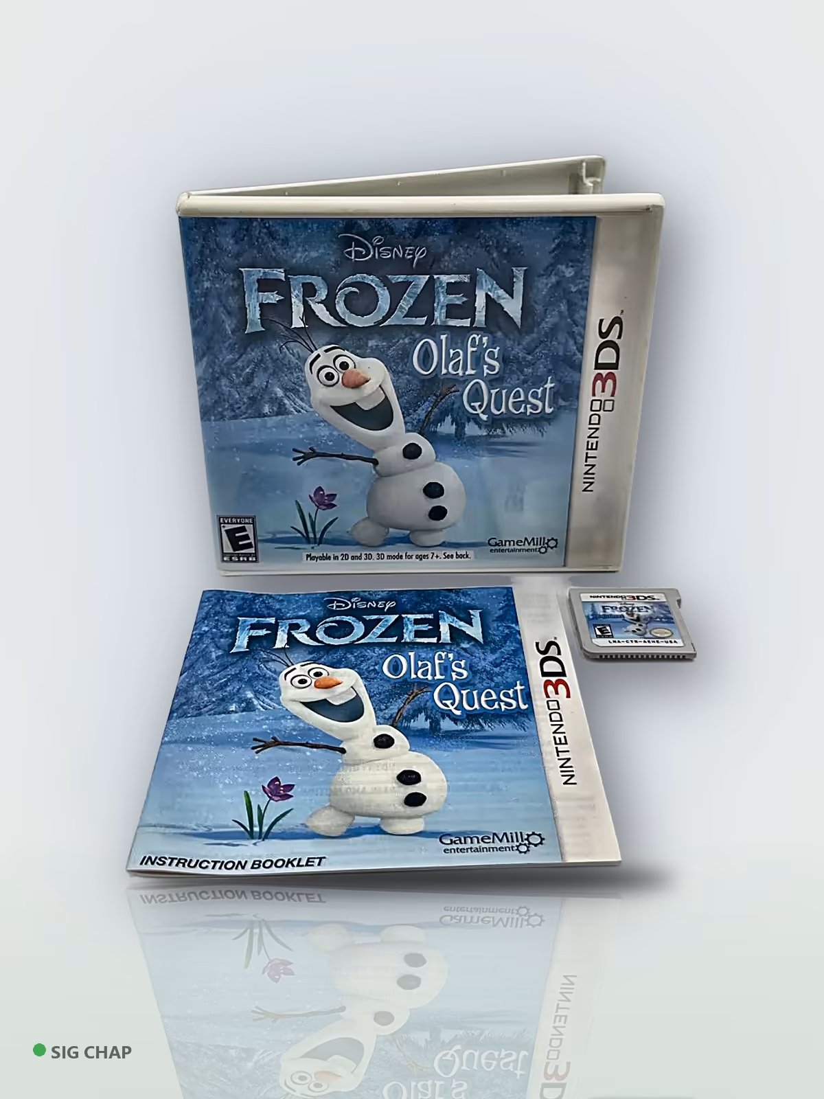 Frozen: Olaf's Quest - Seminovo Completo, Nintendo 3DS, foto real da unidade