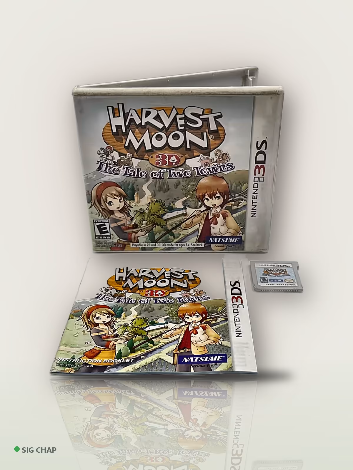 Harvest Moon 3D: The Tale of Two Towns - Seminovo Completo, Nintendo 3DS, foto real da unidade