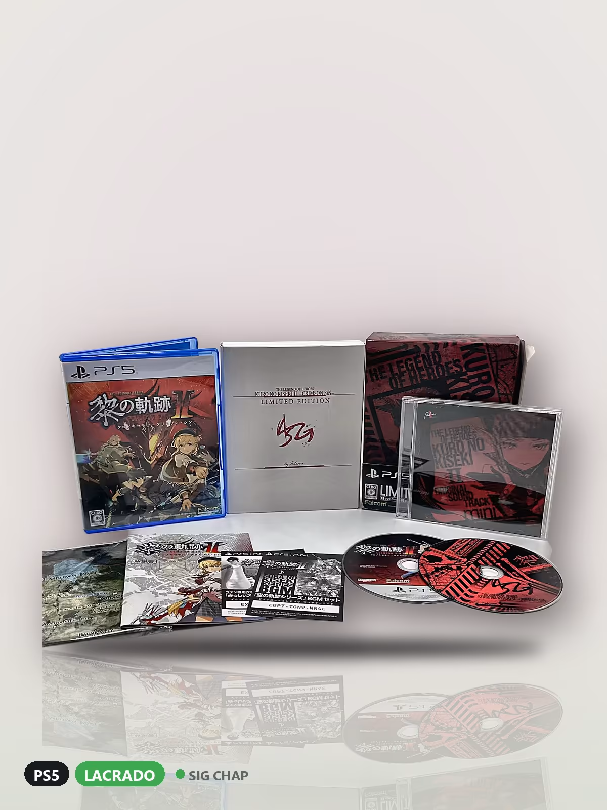 Kuro no Kiseki II: Crimson Sin Limited Edition (Japonês), PS5, foto real da unidade