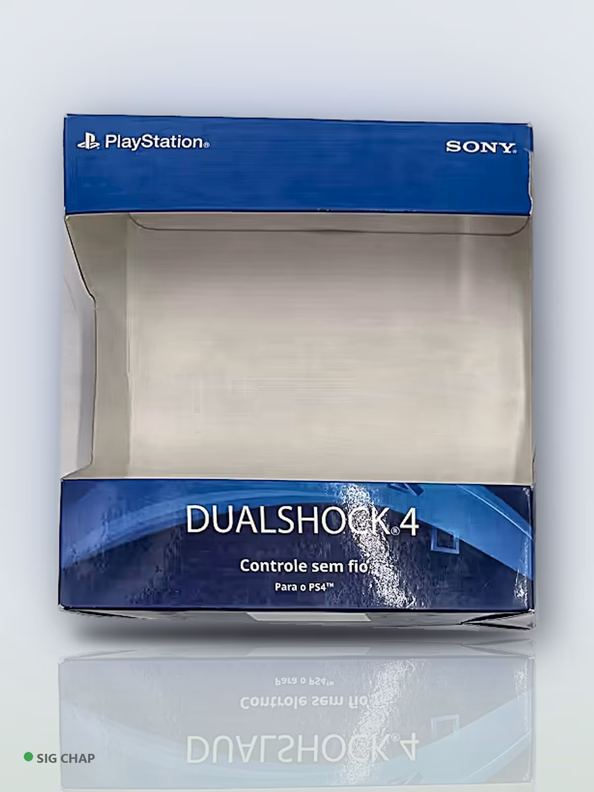 Controle DualShock 4 Branco (Glacier White) - Seminovo na Caixa, foto real da unidade