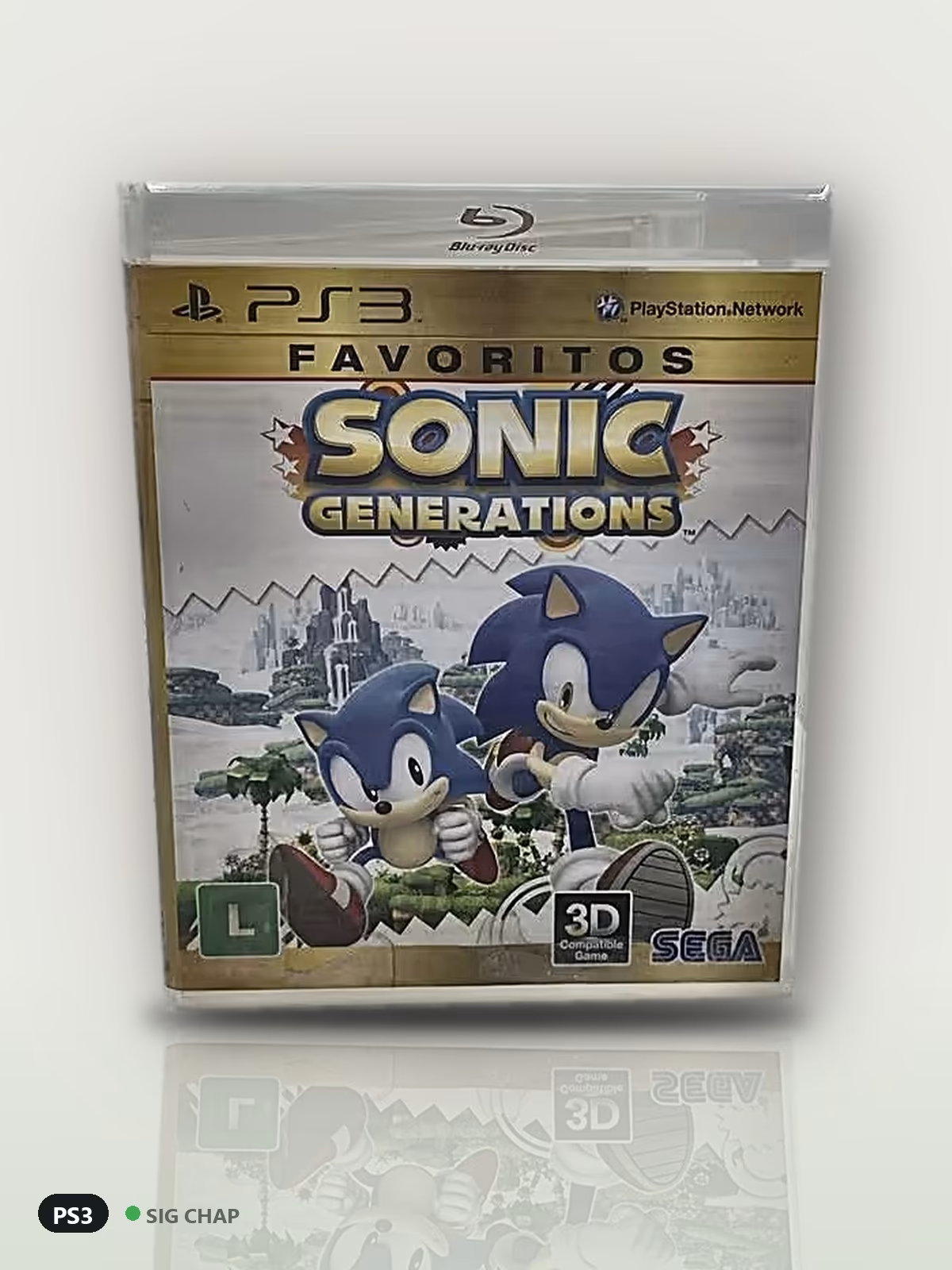 Sonic Generations Favoritos, Jogos de PS3, foto real da unidade