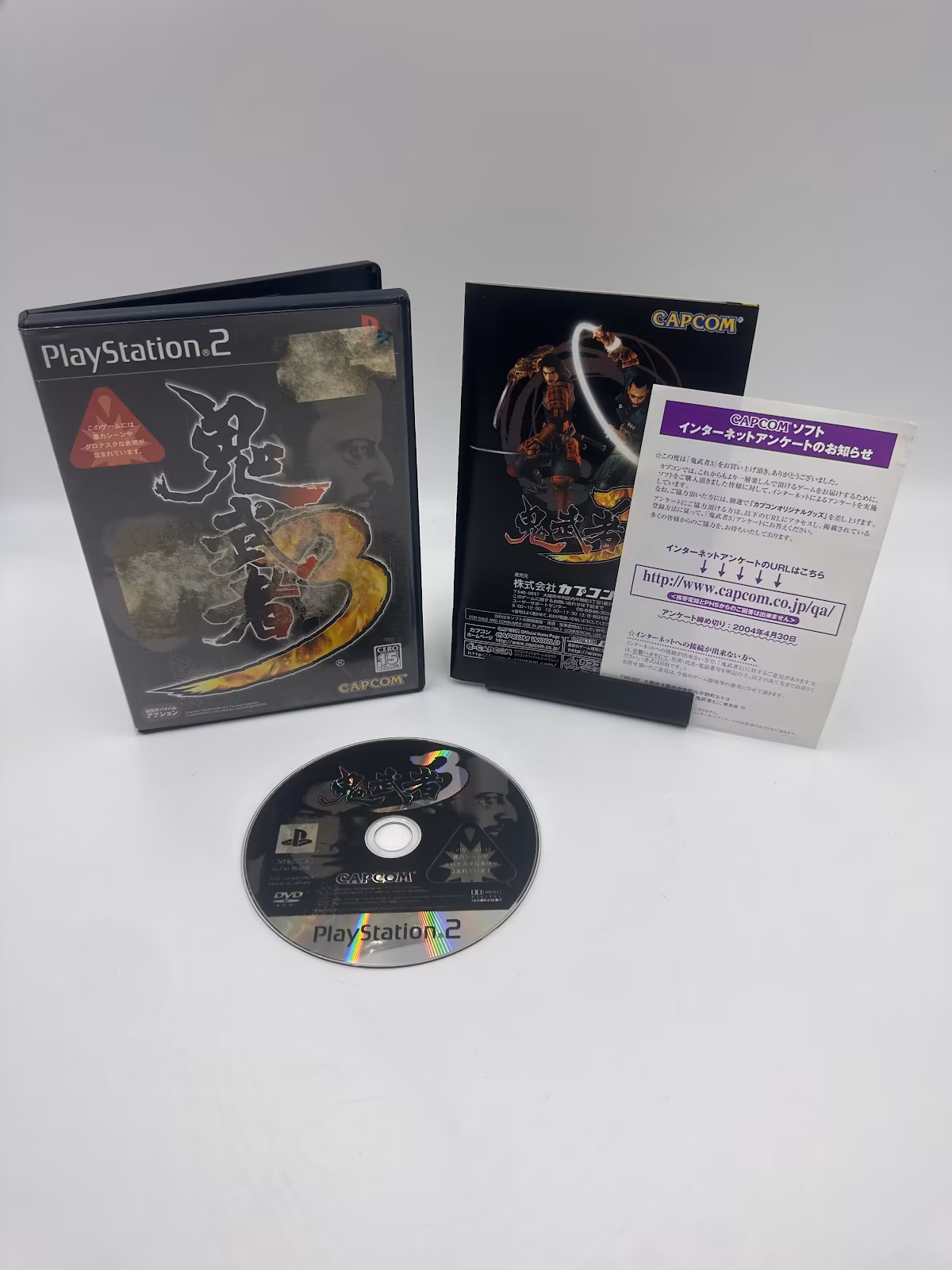 Onimusha 3: Demon Siege - PS2 - Mídia Física - Seminovo Completo