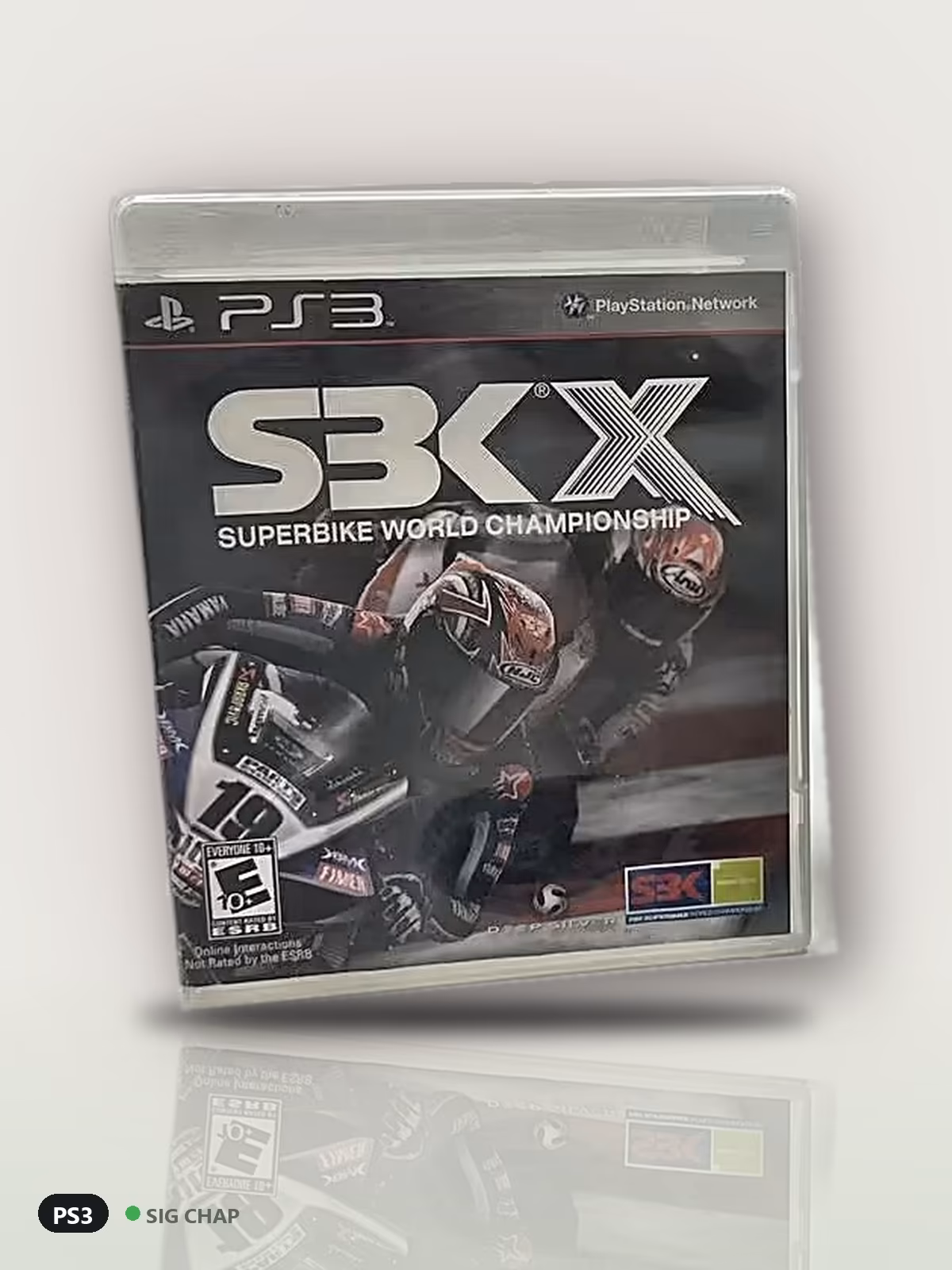 SBK X: Superbike World Championship - Seminovo Completo, Jogos de PS3, foto real da unidade