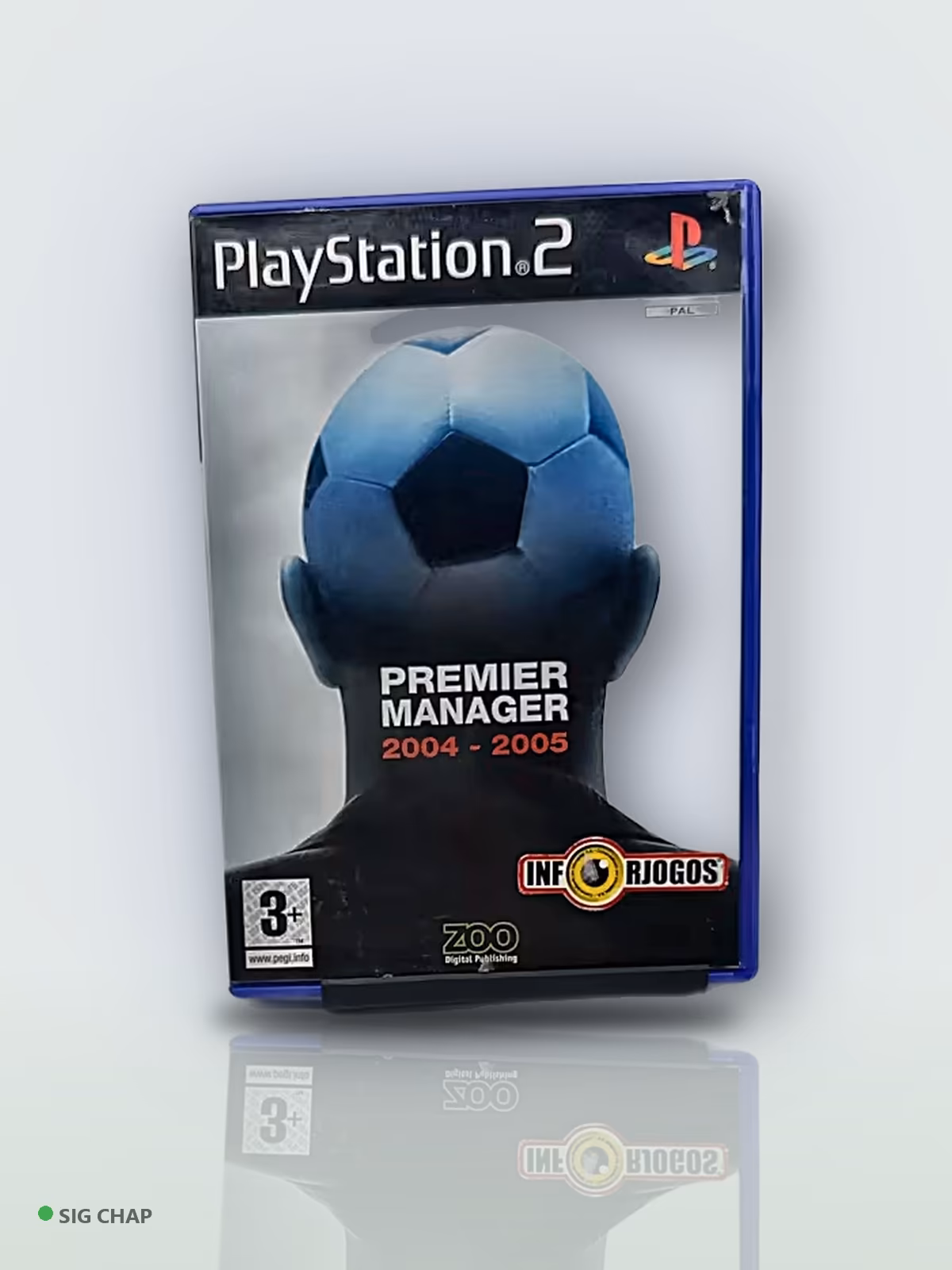 Premier Manager 2004-2005 (Europeu) - Seminovo Completo, Retrô · Jogos de PS2, foto real da unidade