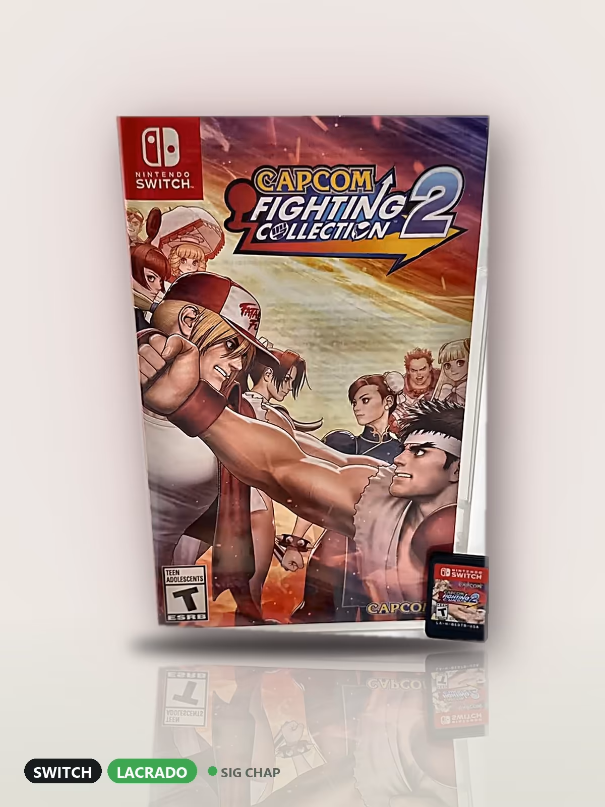 Capcom Fighting Collection 2 - Seminovo Completo, Lacrados · Jogos de Switch, foto real da unidade