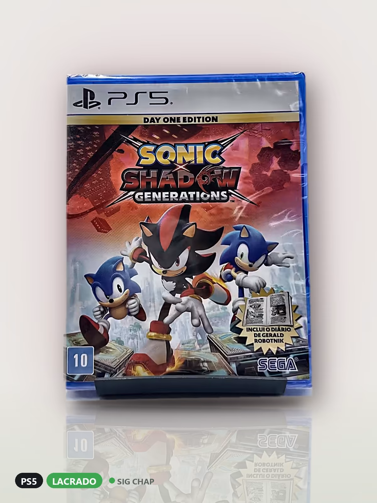 Sonic X Shadow Generations Day One Edition, PS5, foto real da unidade