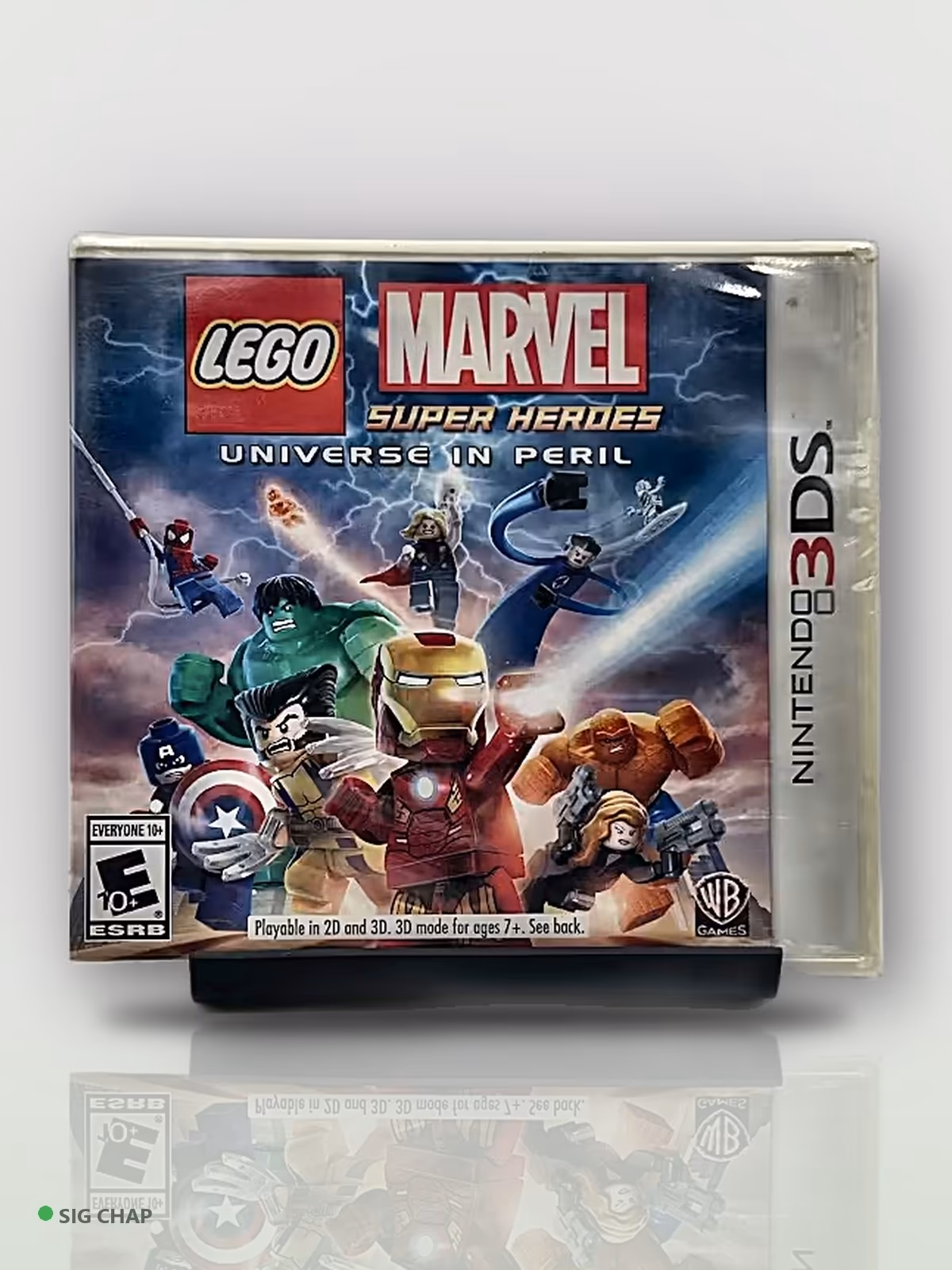LEGO Marvel Super Heroes: Universe in Peril, Lacrados · Nintendo 3DS, foto real da unidade