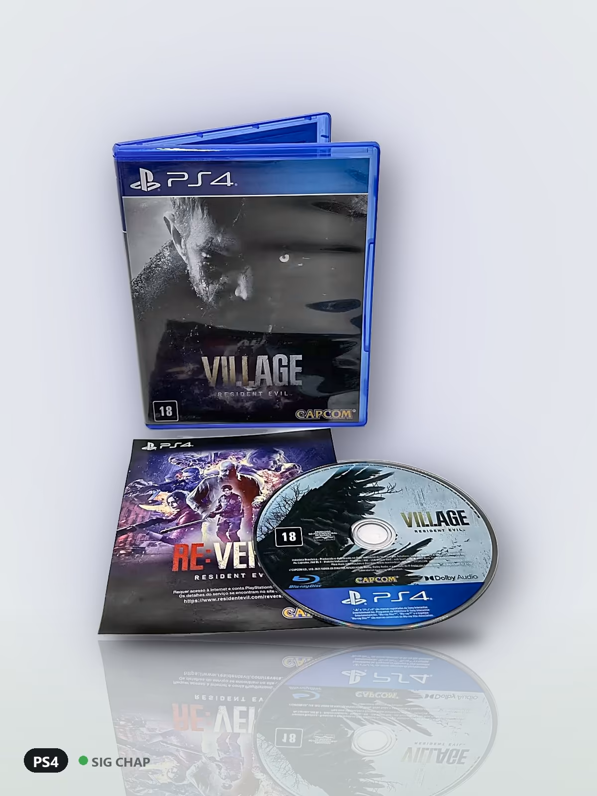 Resident Evil Village, Jogos de PS4, foto real da unidade