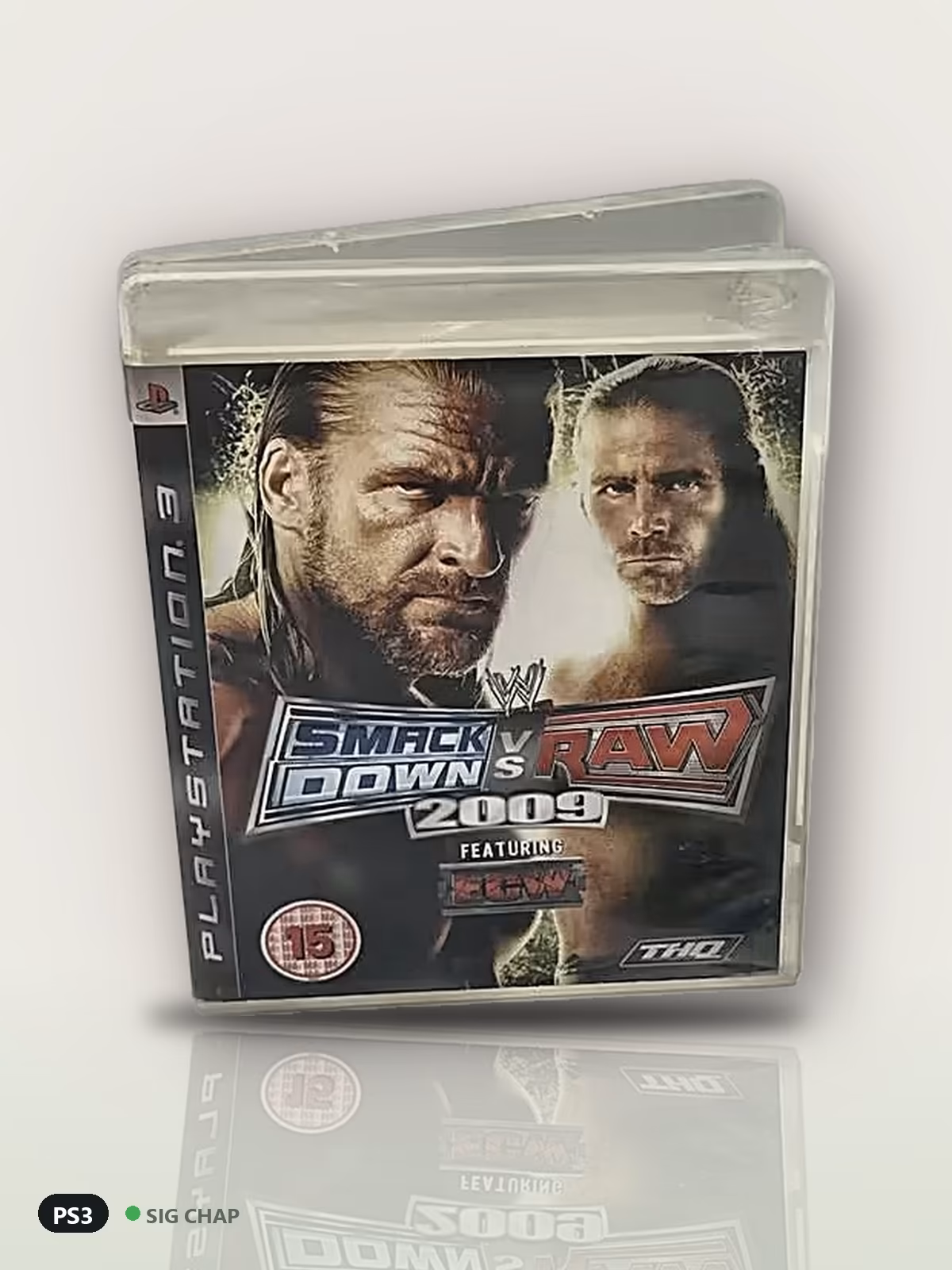 WWE SmackDown vs. Raw 2009 (Europeu), Jogos de PS3, foto real da unidade