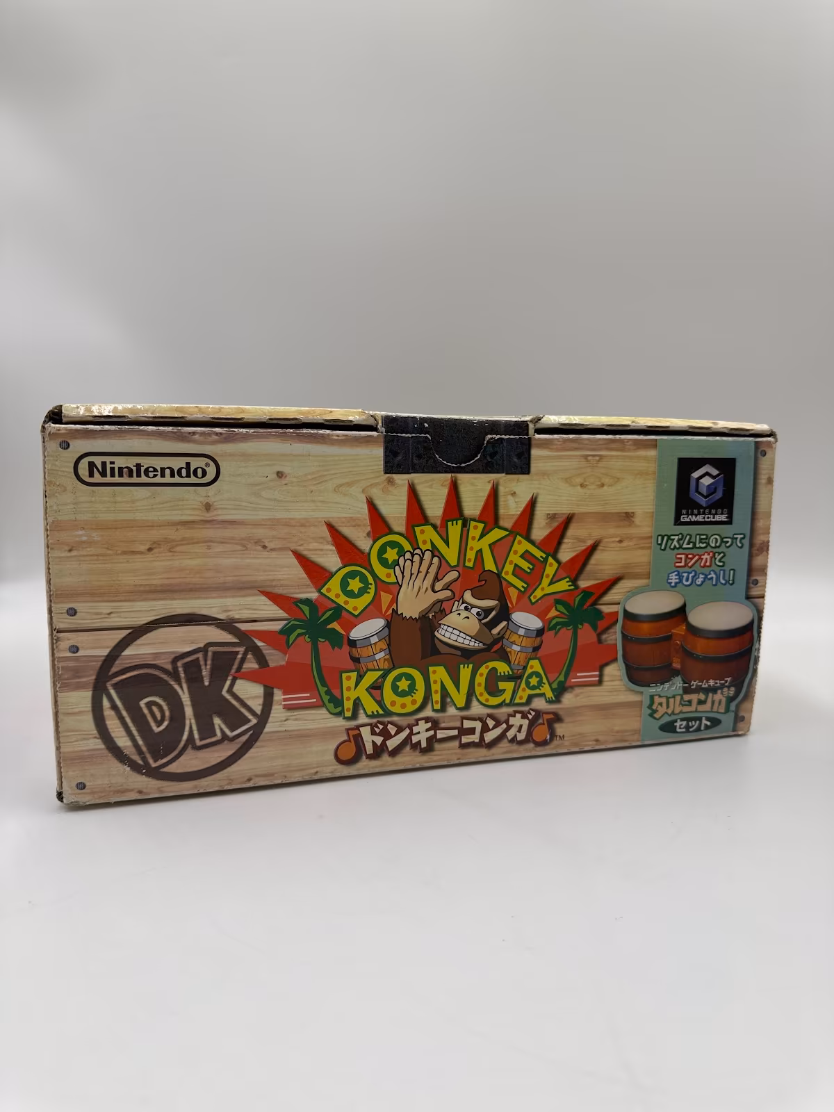 Donkey Konga (bongôs + jogo, Japonês), GAMECUBE, foto real 7 de 9