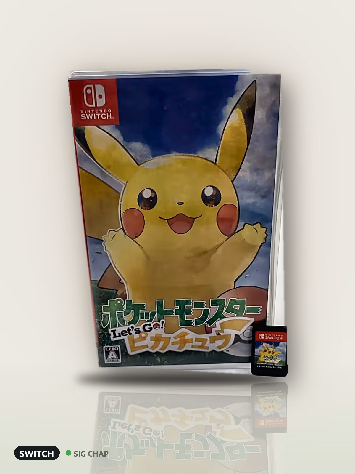 Pokémon Let's Go Pikachu (Japonês) - Seminovo Completo, Jogos de Switch, foto real da unidade